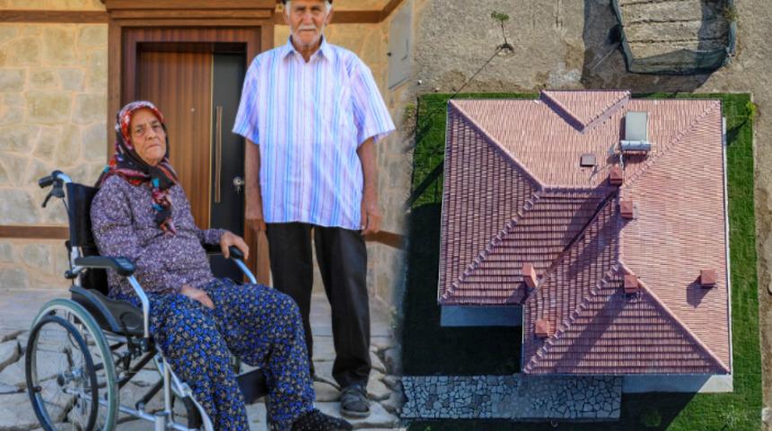 Antalya'da ölümden dönen yaşlı çifte yangına dayanıklı ev! 15 günde bitti