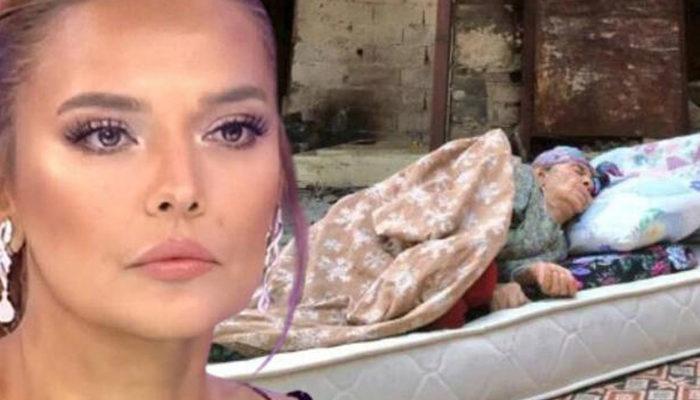 Yangında evini kaybeden Fatma Teyze'nin fotoğrafı yürek sızlatmıştı! &quot;Demet Akalın Sevgi Evi&quot; plaketi