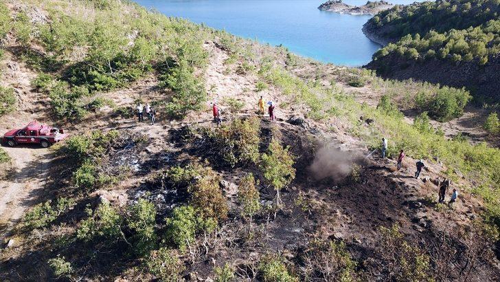 Nemrut Krater Gölü çevresinde çıkan örtü yangını kontrol altına alındı G3