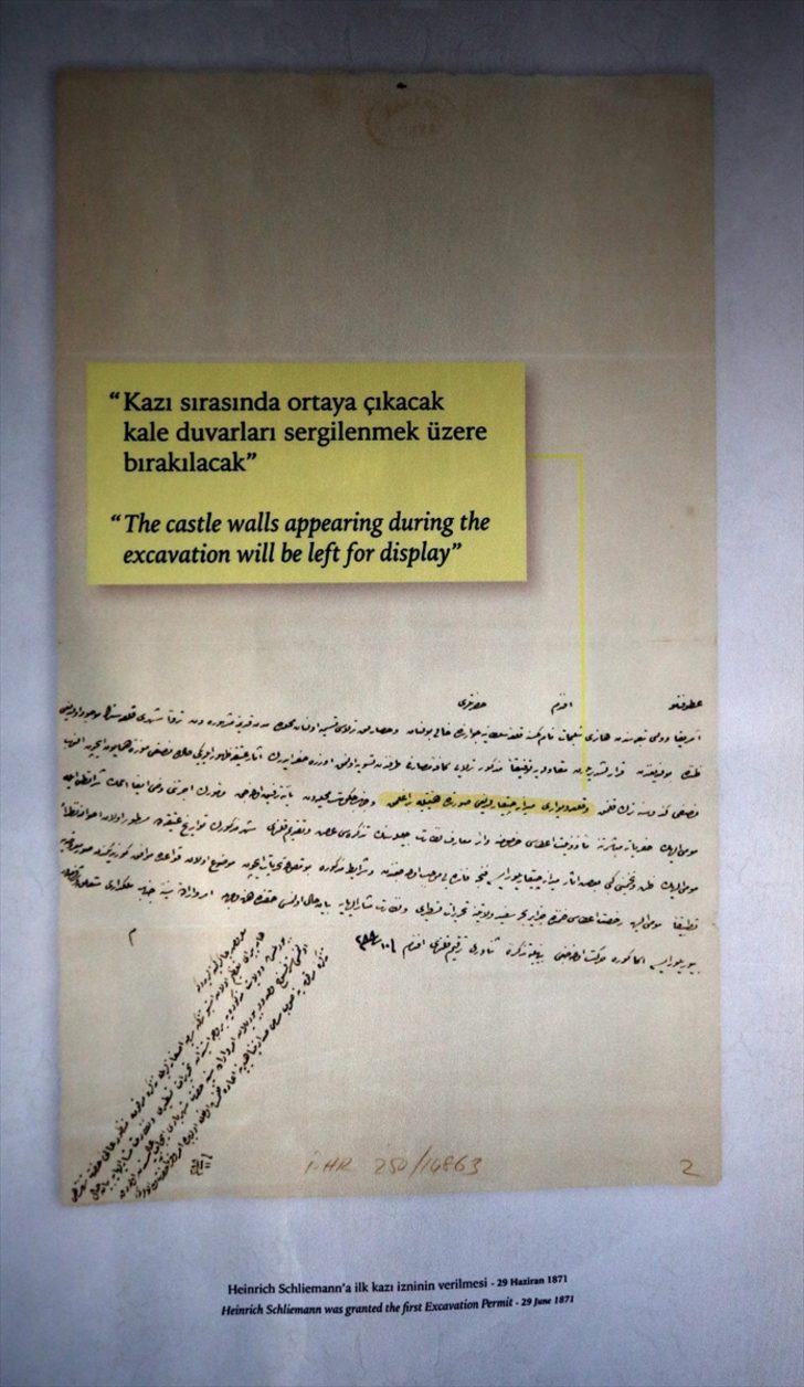 Çanakkale'de "150. Yılında Osmanlı Belgeleri Işığında Troya Kazıları" sergisi açıldı G3