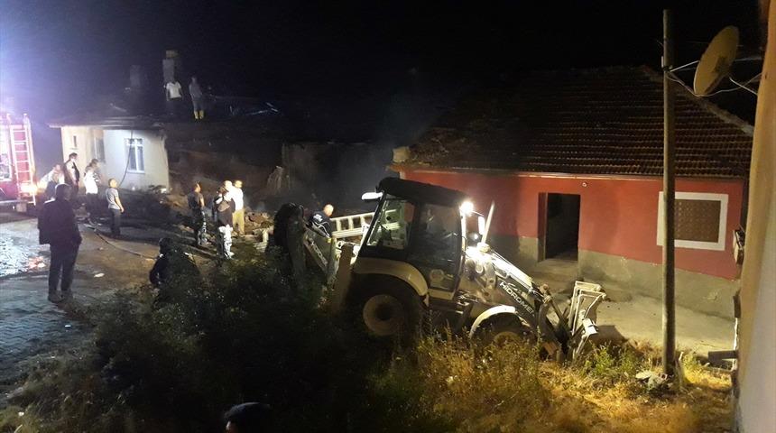 Çankırı'da evde çıkan yangın söndürüldü