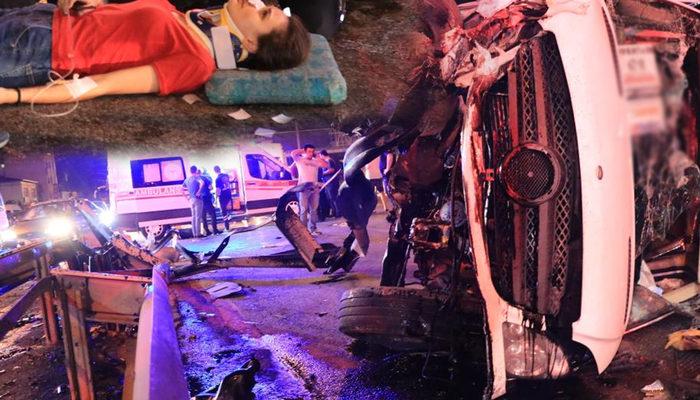Kocaeli'nde servis minibüsü kaza yaptı! 7 yaralı