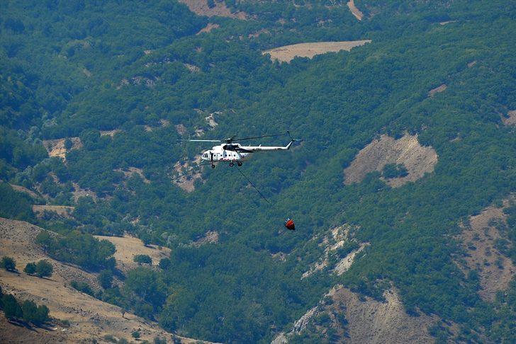 Tunceli Valisi Mehmet Ali Özkan, örtü yangınının sürdüğü bölgede incelemede bulundu: G1