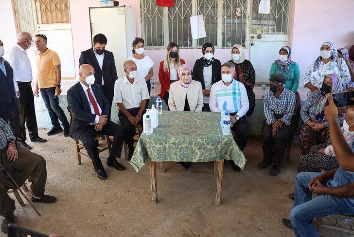 AK Partili Leyla Şahin Usta, Mersin'deki yangında zarar gören alanlarda incelemede bulundu G2