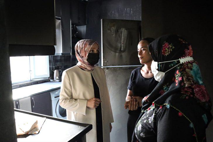 AK Partili Leyla Şahin Usta, Mersin'deki yangında zarar gören alanlarda incelemede bulundu G4