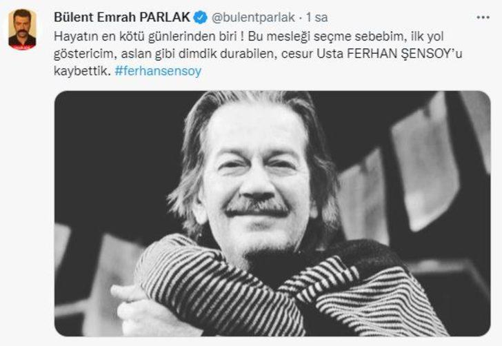 'Büyük Usta' Ferhan Şensoy'un vefatı ünlü isimleri yasa boğdu G2