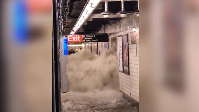 ABD'de kasırga 'cehennemi' yaşatmaya devam ediyor! Metro sular altında kaldı