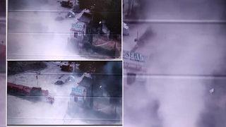 Saniye saniye görüntülendi! Bursa'da hortum paniği!