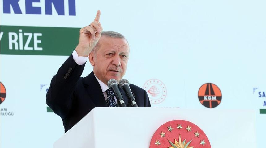 Erdoğan Rize'de konuştu: Ge&ccedil;mişte şahit olduğumuz rant hırsına m&uuml;saade etmeyeceğiz
