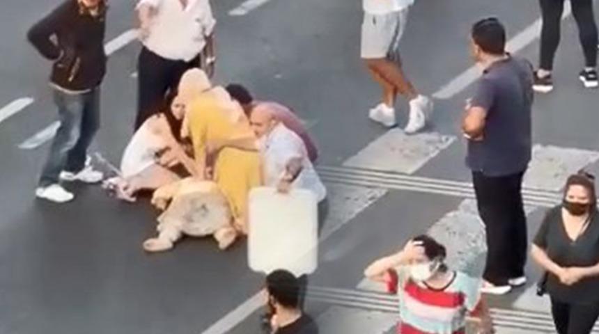 İstanbul'da karşıdan karşıya geçmek isteyen kadın hayatını kaybetti