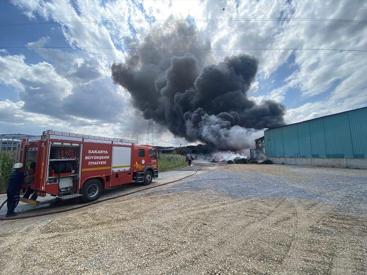 GÜNCELLEME - Sakarya'da geri dönüşüm fabrikasında çıkan ve palet üretim tesisine sıçrayan yangın söndürüldü G1
