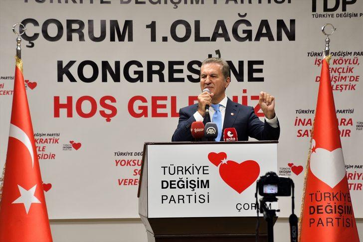 TDP Genel Başkanı Sarıgül, Çorum'da partisinin il kongresine katıldı G3