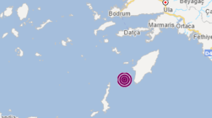 Son dakika: Muğla'nın Datça ilçesi açıklarında 3.8 büyüklüğünde deprem