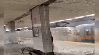 Son dakika: Aksaray'da yangın hortumu patladı! Metro sular altında kaldı