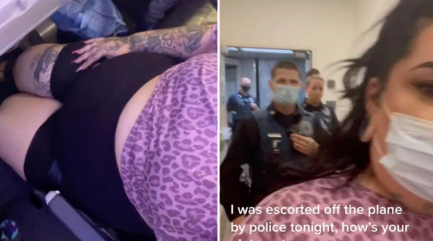 ABD'li yolcu karnı gözüktüğü için uçaktan atıldı: Tacize uğradım