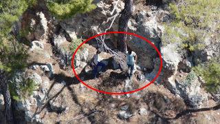 Yürüyüşe gidiyoruz diyerek define aramaya çıktılar, uçurumda mahsur kaldılar