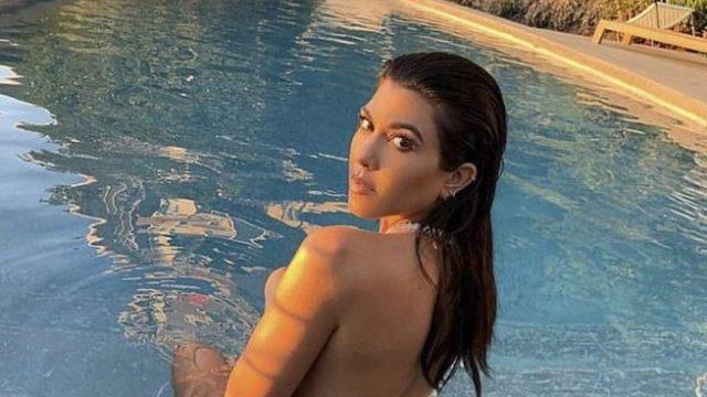 Kourtney Kardashian yine çok cesur! Tüm kıvrımlarını sergiledi