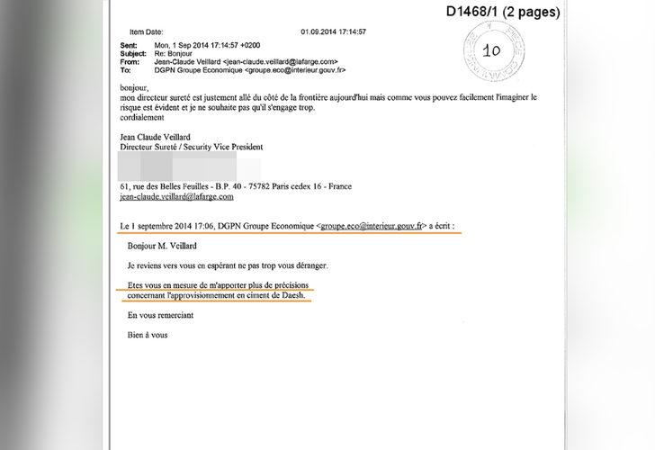 Belgelerle ortaya kondu! İşte Lafarge'ın DEAŞ'la ilişkisi  G5