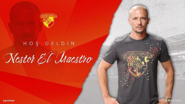 Göztepe, yeni teknik direktörü Nestor El Maestro ile ilk antrenmanına çıktı
