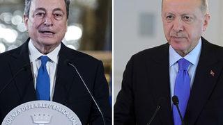 Cumhurbaşkanı Erdoğan, İtalya Başbakanı Draghi ile görüştü