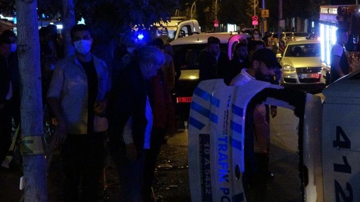 Şüpheli aracı kovalayan polis otosu kaza yaptı: 2 polis yaralandı G4