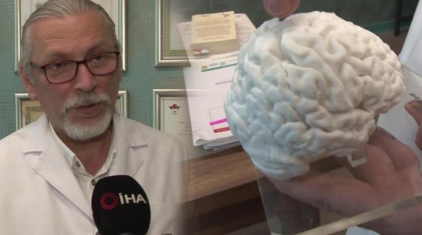 Türkiye'de bir ilk! 3 boyutlu yazıcıyla insan beyninin kopyasını üretti