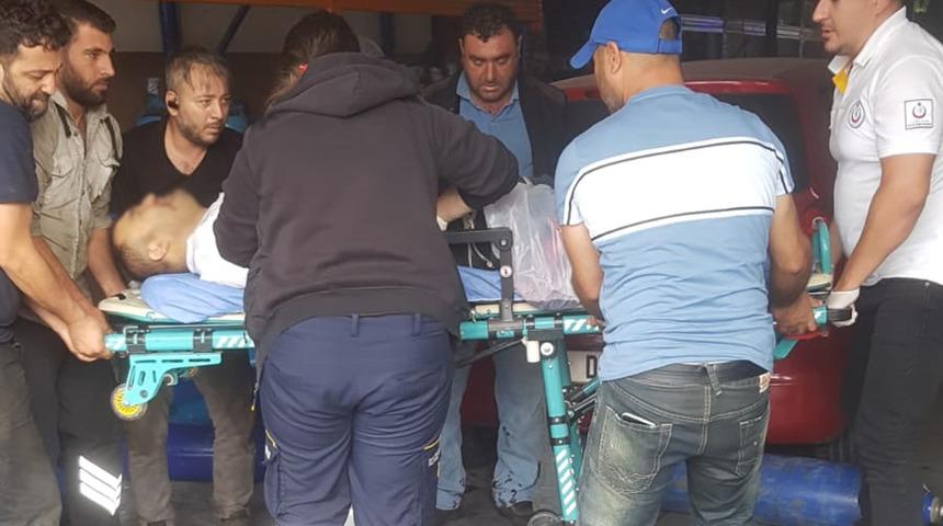 Esenyurt'ta sanayi sitesinde tüp patladı! 1 işçinin bacağı koptu