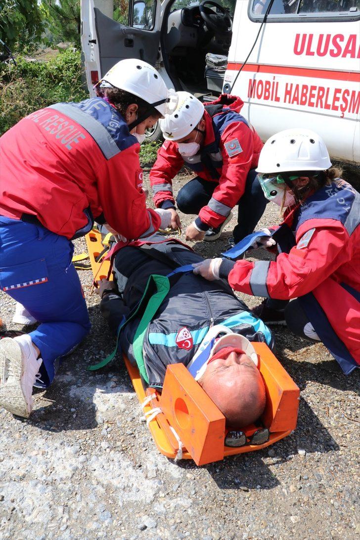 Bolu'da UMKE'nin eğitim tatbikatı gerçeğini aratmadı G3