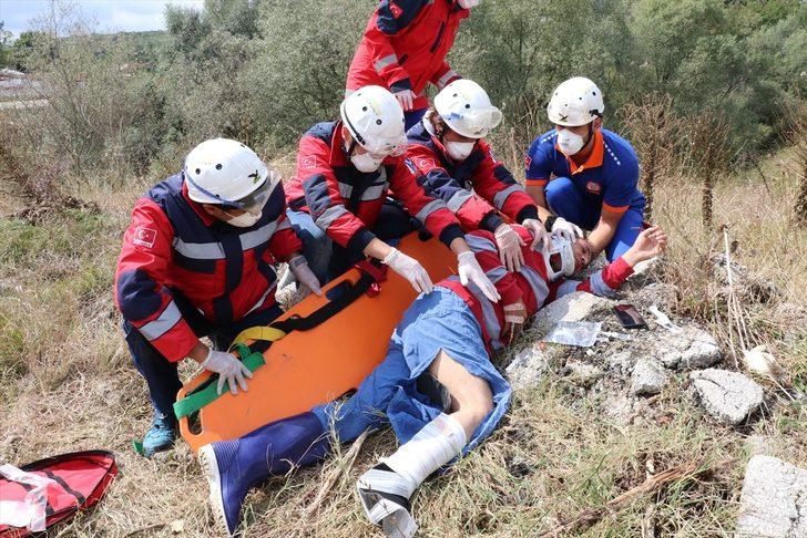 Bolu'da UMKE'nin eğitim tatbikatı gerçeğini aratmadı G4