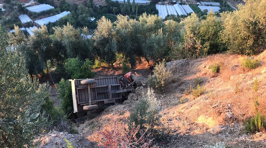 Alanya'da feci kaza! Uçuruma yuvarlandı: 1 ölü