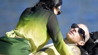 MTV Video Müzik Ödülleri'nin en rahat çifti: Travis Barker ve Kourtney Kardashian