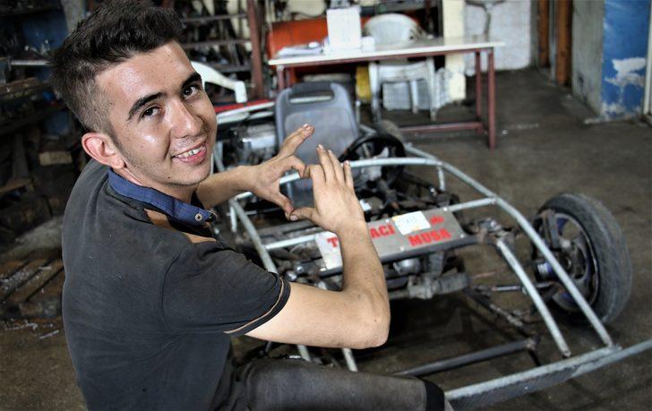 22 yaşındaki torna ustası 5 bin TL'ye kendi arabasını yaptı!  G4