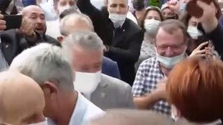 Trabzon'da Cumhurbaşkanı Meral Akşener sloganları