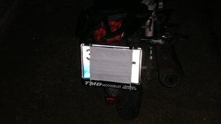 Motosiklet plakalarını cerrahi maskeyle kapatan 2 sürücüye ceza