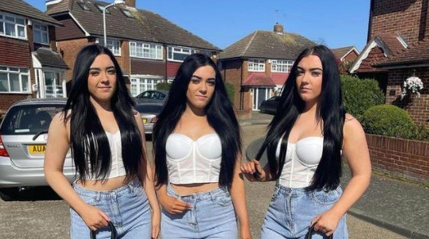 Erkek arkadaşları bile ayırt edemiyor! Fenomen üçüzler sosyal medyanın gündemine oturdu