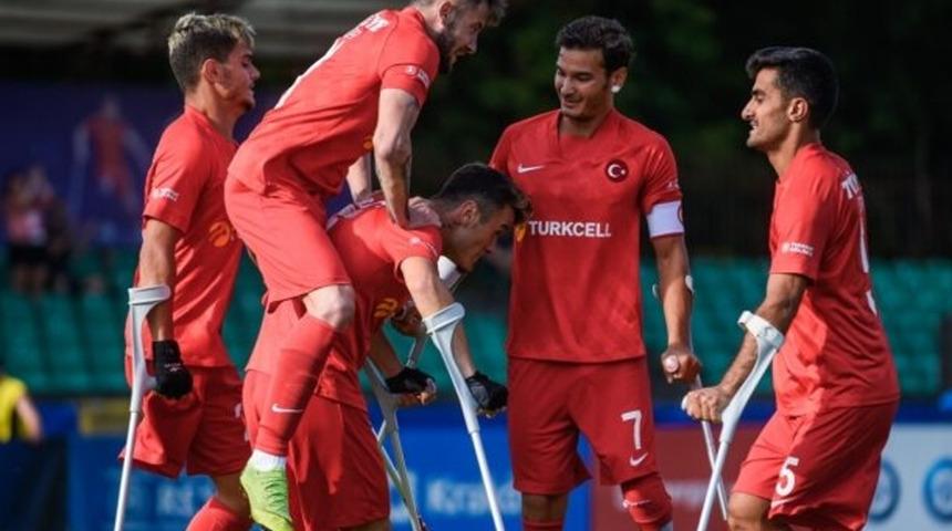 Ampute Milli Futbol Takımı, 11-0 ile çeyrek finalde