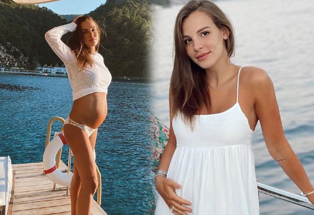 H&uuml;lya Ko&ccedil;yiğit'in torunu Aslışah Alko&ccedil;lar'a hamile g&uuml;zelliği geldi!