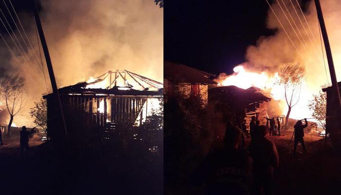 Ankara'da korkunç yangın! 8 ev kül oldu