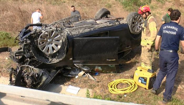 Pendik'te feci kaza! Otomobil takla attı: 2 ölü, 2 yaralı