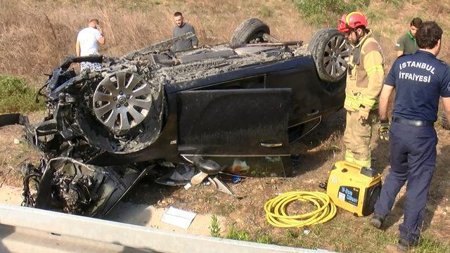 Pendik'te feci kaza! Otomobil takla attı: 2 ölü, 2 yaralı