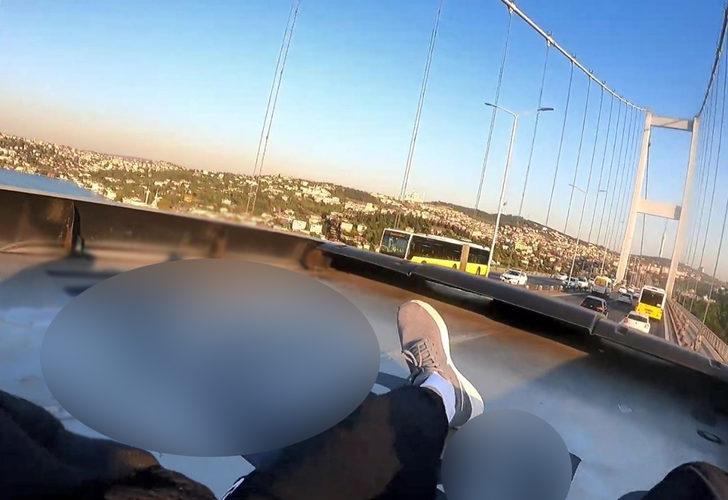 Sosyal medyadan paylaştı! Metrobüsün üstünde Avrupa'dan Asya'ya geçti G1