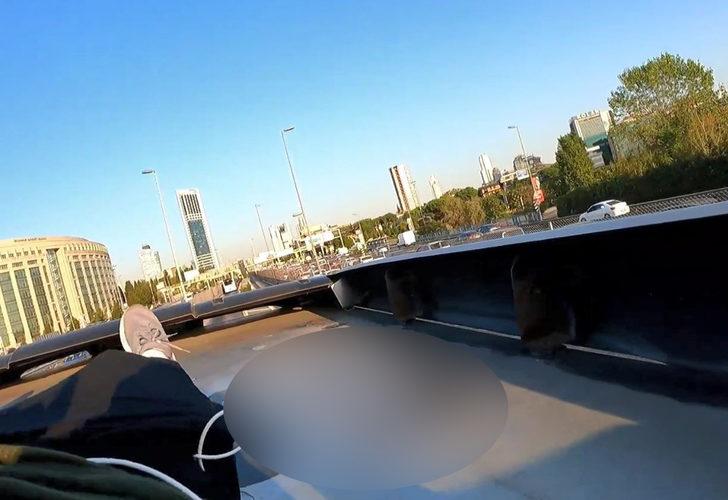 Sosyal medyadan paylaştı! Metrobüsün üstünde Avrupa'dan Asya'ya geçti G5