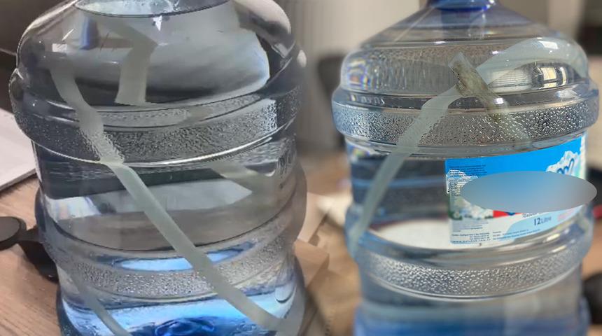 Eskişehir'de skandal olay! Damacanadan hortum çıktı