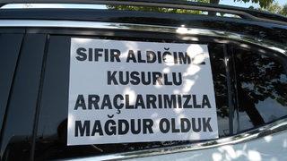 Sıfır araç sahiplerinden konvoylu protesto: Mağdur olduk