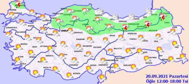 20 EYLÜL HAVA DURUMU