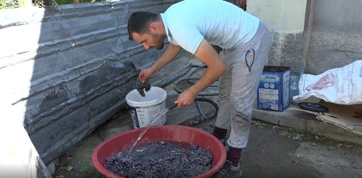 Doğal ilaç olarak da kullanılıyor! Üzüm pekmezi bakın nasıl hazırlanıyormuş G1