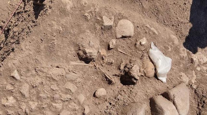 Yer: Kahramanmaraş! Orta Çağ'dan kalma çocuk iskeleti bulundu