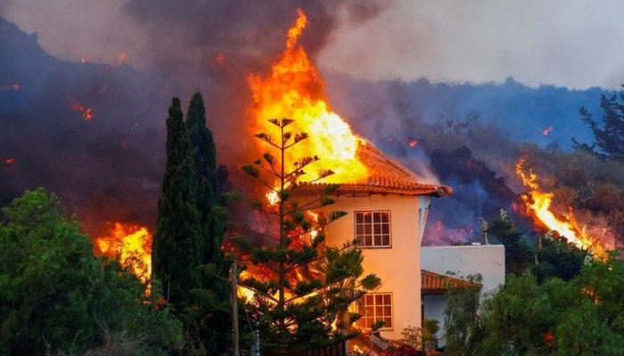 Las Palmas'ta 50 yıldır uykuda olan yanardağ patladı, 5 bin kişi tahliye edildi
