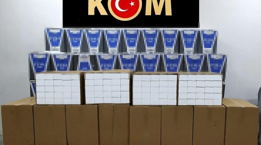 Çorum'da 1 milyon 30 bin makaron ele geçirildi