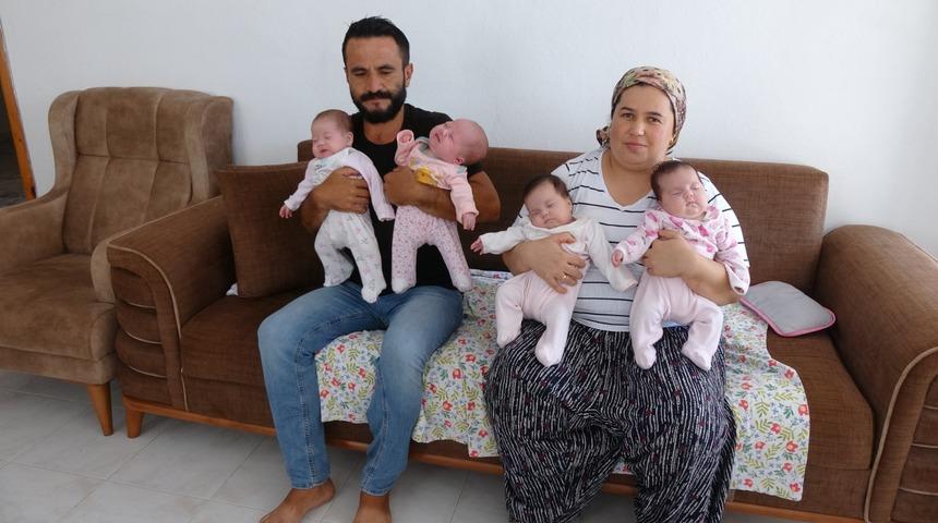 Koronavirüsle başlayan korku, dördüz sevinciyle sona erdi